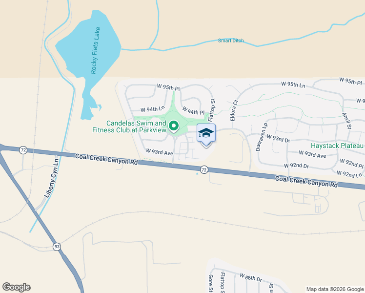 map of restaurants, bars, coffee shops, grocery stores, and more near 9284 Gore Street in Arvada