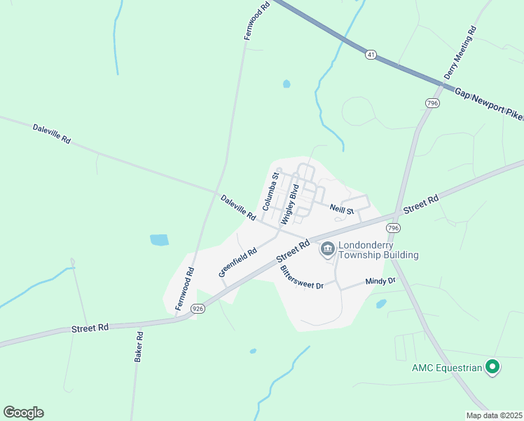 map of restaurants, bars, coffee shops, grocery stores, and more near 204 Columba Street in Cochranville