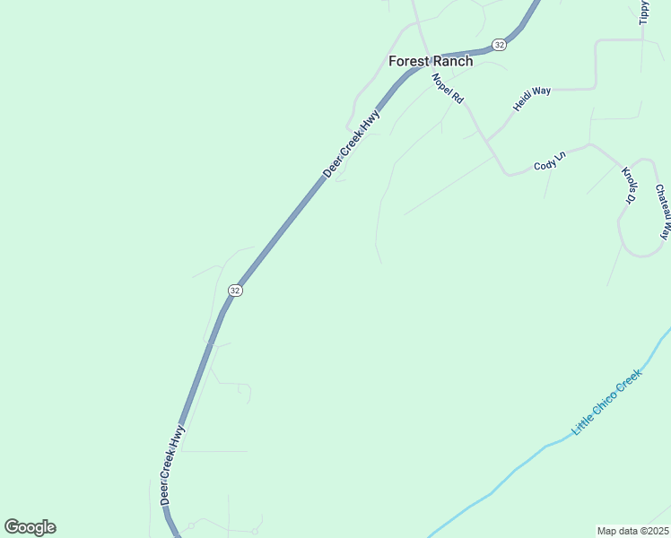 map of restaurants, bars, coffee shops, grocery stores, and more near 14950 Clear Cut Lane in Forest Ranch
