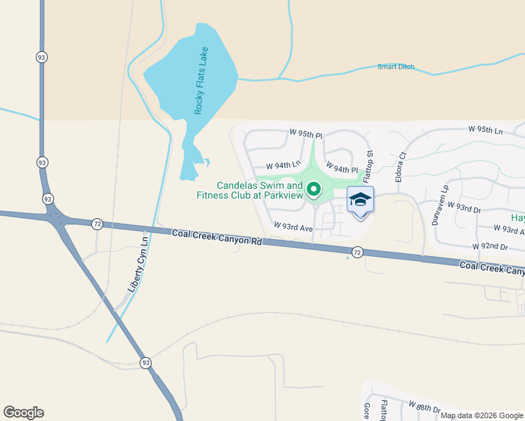 map of restaurants, bars, coffee shops, grocery stores, and more near 9397 Iron Mountain Way in Arvada