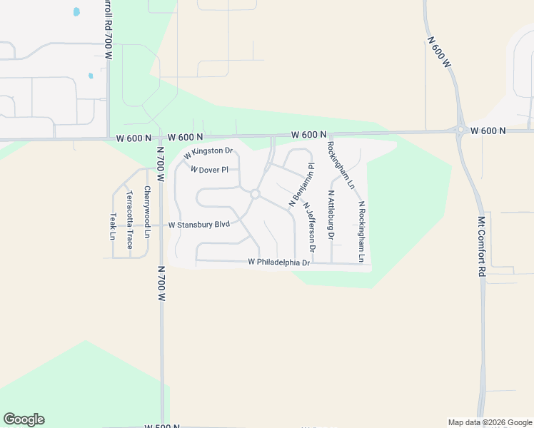 map of restaurants, bars, coffee shops, grocery stores, and more near 5747 North Plymouth Court in McCordsville