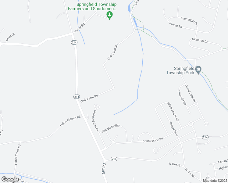 map of restaurants, bars, coffee shops, grocery stores, and more near 6767 Club Farm Road in Seven Valleys