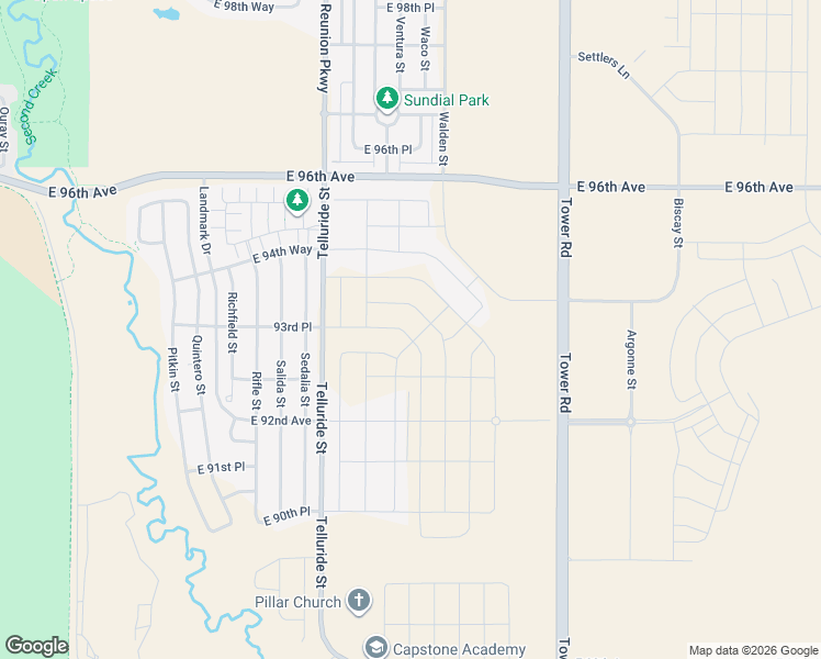 map of restaurants, bars, coffee shops, grocery stores, and more near in Commerce City