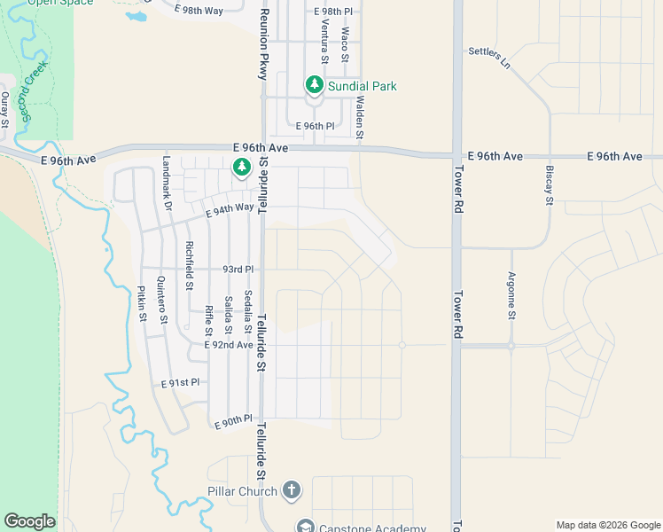 map of restaurants, bars, coffee shops, grocery stores, and more near in Commerce City