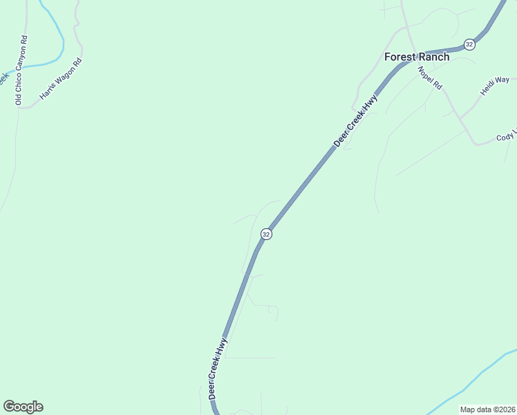 map of restaurants, bars, coffee shops, grocery stores, and more near 15315 Toll Gate Way in Forest Ranch