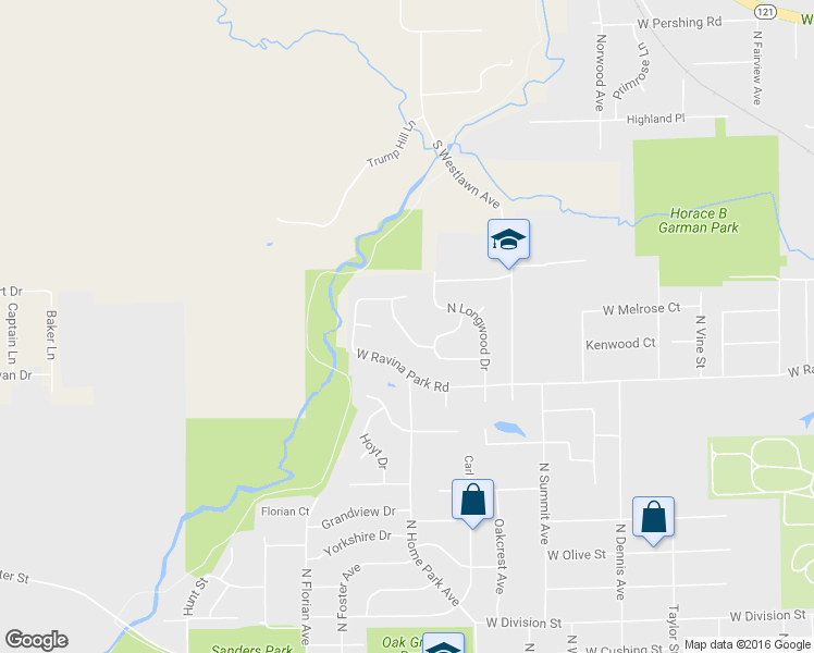 map of restaurants, bars, coffee shops, grocery stores, and more near 2320 North Kenwood Court in Decatur