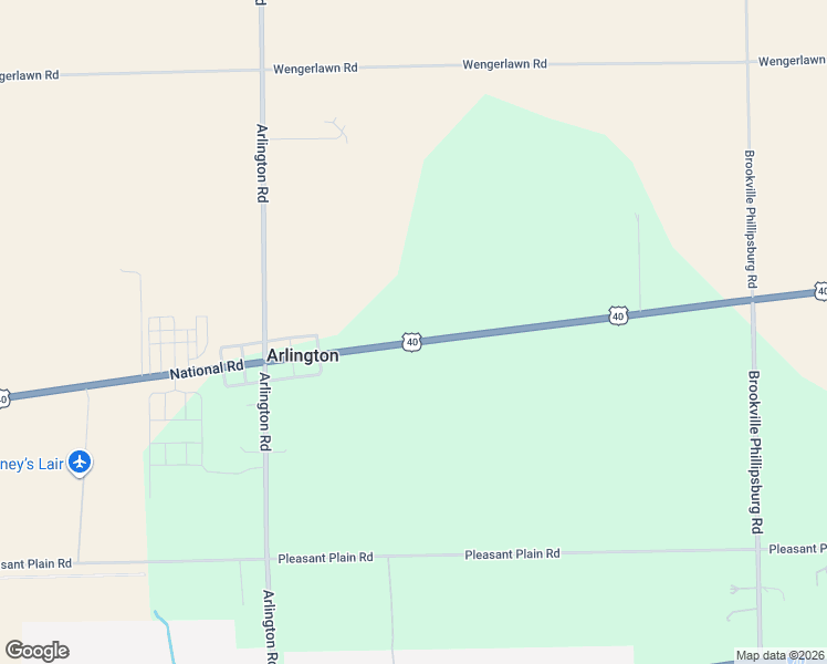 map of restaurants, bars, coffee shops, grocery stores, and more near 8713 National Road in New Carlisle