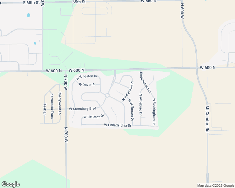 map of restaurants, bars, coffee shops, grocery stores, and more near 6627 West Jefferson Court in McCordsville