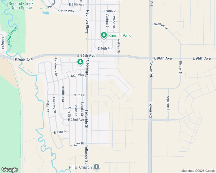 map of restaurants, bars, coffee shops, grocery stores, and more near in Commerce City