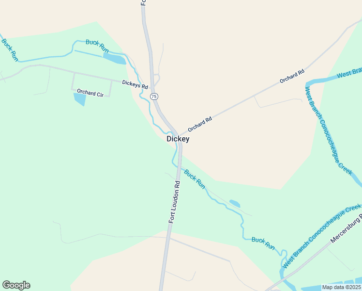 map of restaurants, bars, coffee shops, grocery stores, and more near 4773 Fort Loudon Road in Mercersburg