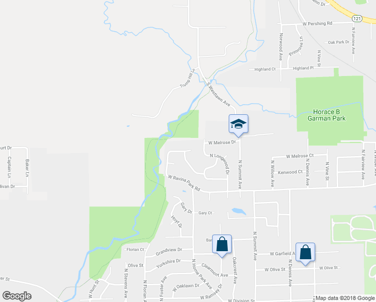 map of restaurants, bars, coffee shops, grocery stores, and more near 2444 Florian Avenue in Decatur