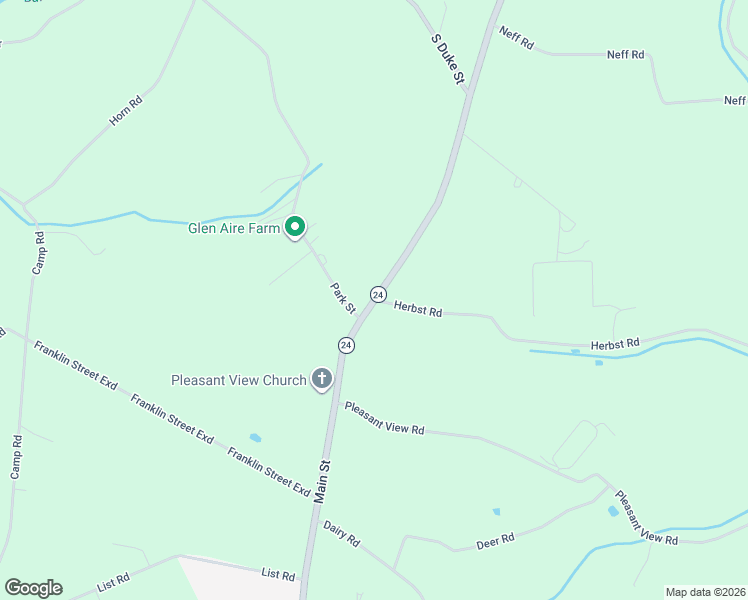 map of restaurants, bars, coffee shops, grocery stores, and more near 201 Herbst Road in Red Lion