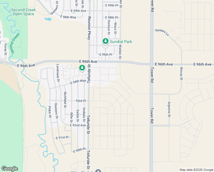 map of restaurants, bars, coffee shops, grocery stores, and more near Unnamed Road in Commerce City