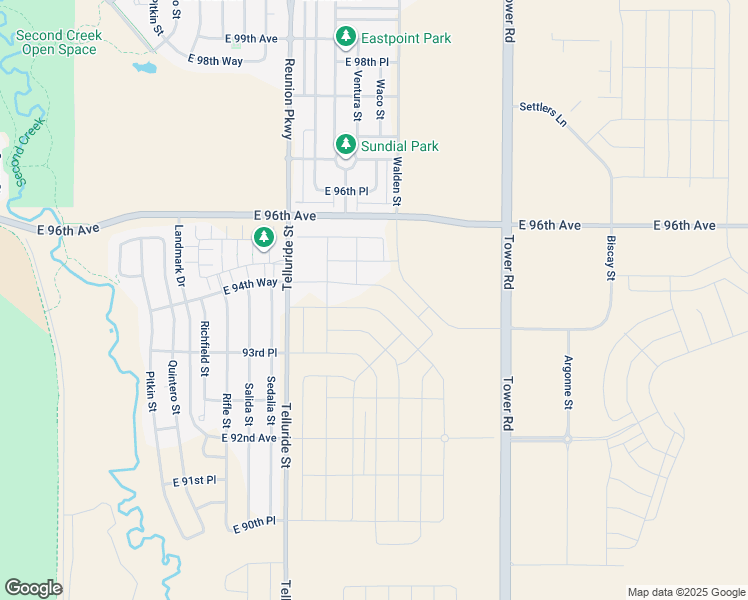 map of restaurants, bars, coffee shops, grocery stores, and more near Unnamed Road in Commerce City
