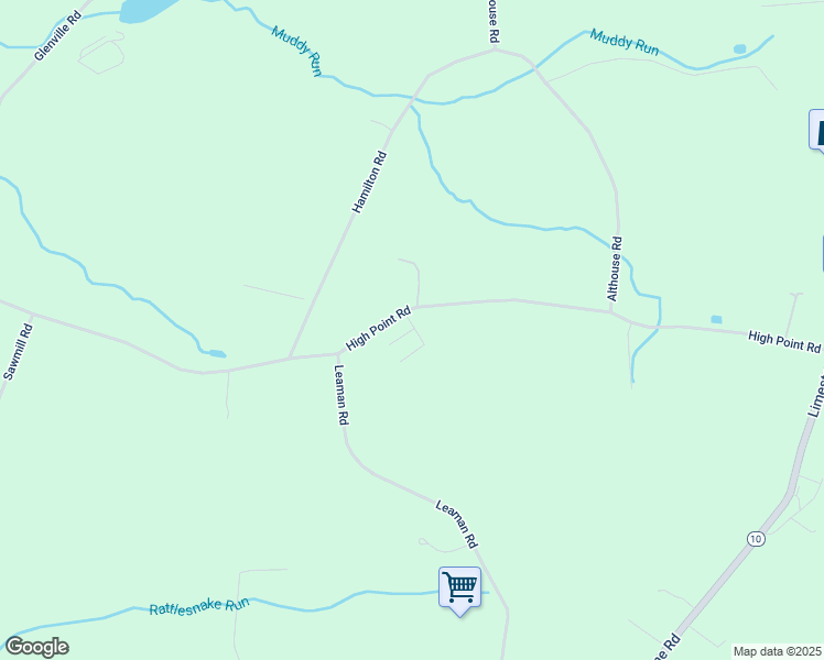 map of restaurants, bars, coffee shops, grocery stores, and more near 9 Vicky Lane in Cochranville