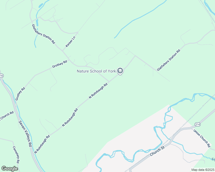 map of restaurants, bars, coffee shops, grocery stores, and more near 3936 North Rohrbaugh Road in Seven Valleys