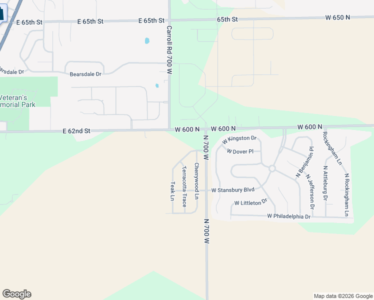 map of restaurants, bars, coffee shops, grocery stores, and more near 6995 North 700 West in Greenfield