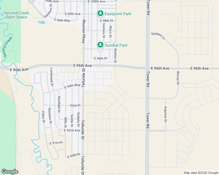 map of restaurants, bars, coffee shops, grocery stores, and more near Unnamed Road in Commerce City