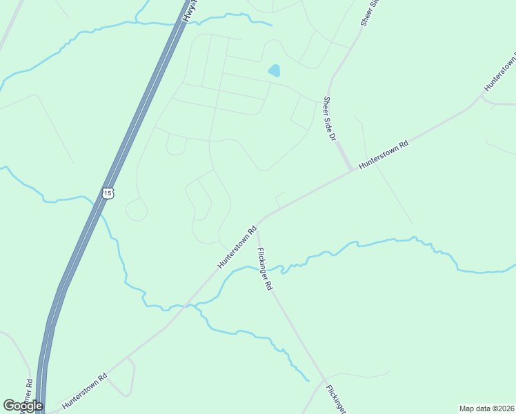 map of restaurants, bars, coffee shops, grocery stores, and more near 1318 Hunterstown Road in Gettysburg