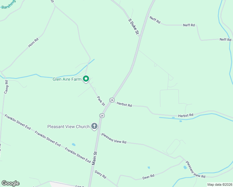 map of restaurants, bars, coffee shops, grocery stores, and more near Winterstown Road in Red Lion