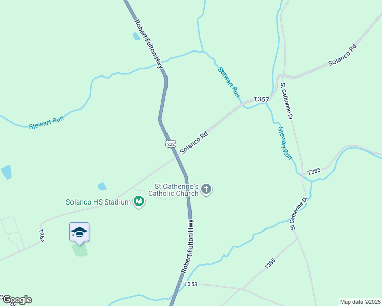 map of restaurants, bars, coffee shops, grocery stores, and more near 553 Solanco Road in Quarryville