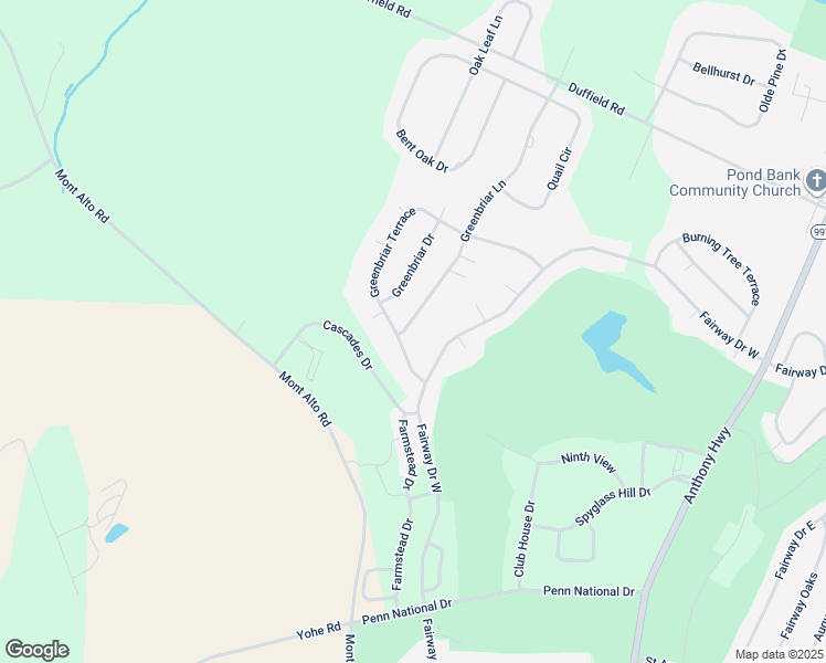 map of restaurants, bars, coffee shops, grocery stores, and more near 6106 Greenbriar Lane in Fayetteville
