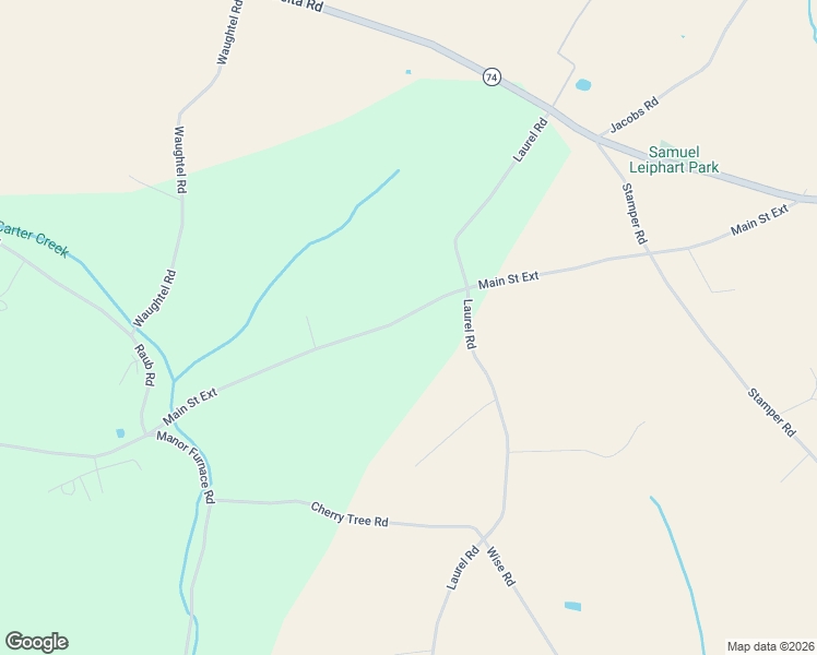 map of restaurants, bars, coffee shops, grocery stores, and more near 1540 Main Street Extension in Brogue