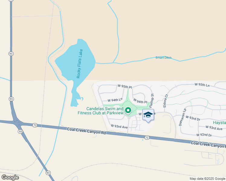 map of restaurants, bars, coffee shops, grocery stores, and more near 19997 West 95th Avenue in Arvada