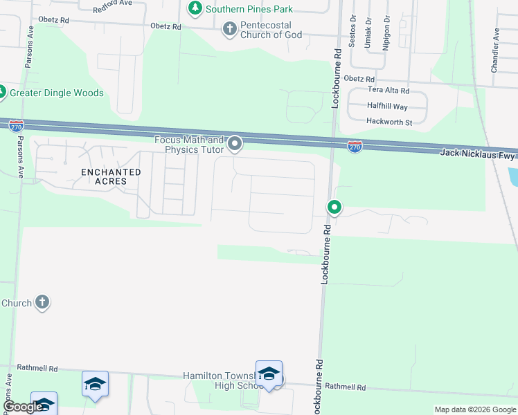 map of restaurants, bars, coffee shops, grocery stores, and more near 1058 Gartner Court in Columbus