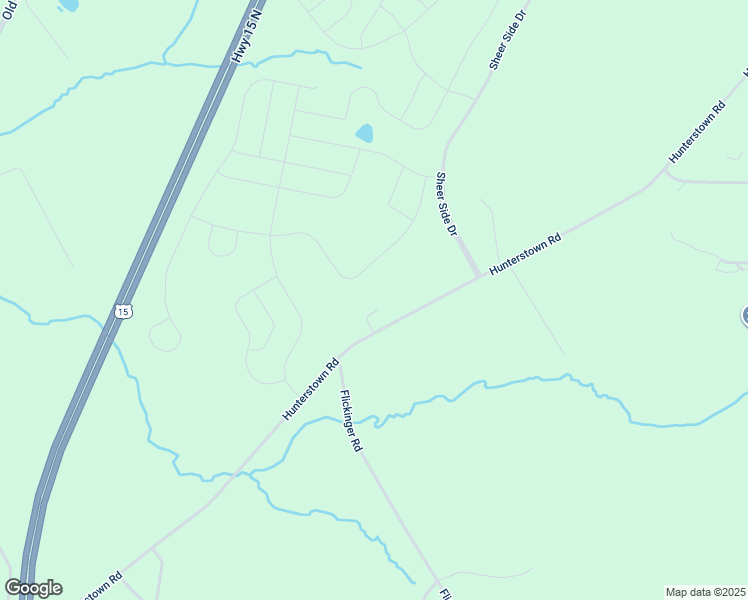 map of restaurants, bars, coffee shops, grocery stores, and more near 1354 Hunterstown Road in Gettysburg