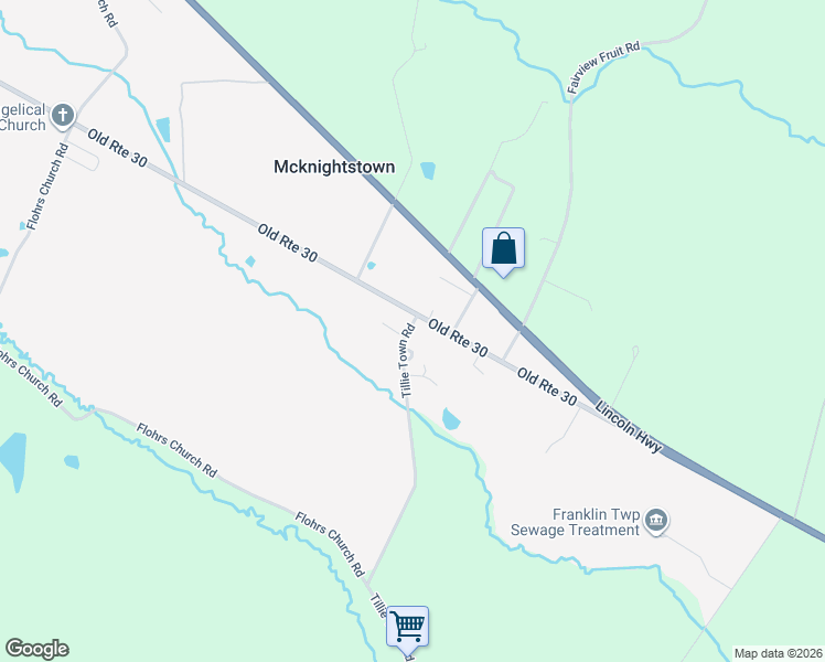 map of restaurants, bars, coffee shops, grocery stores, and more near 20 Tillie Town Road in Biglerville