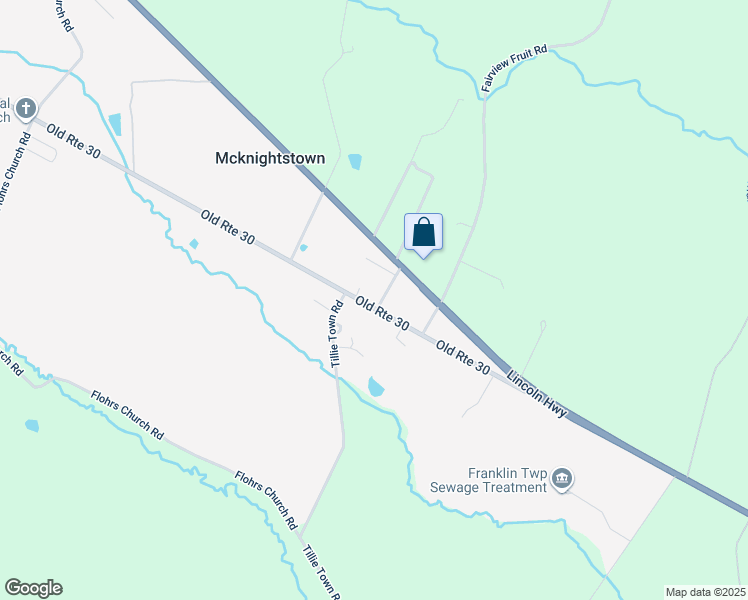 map of restaurants, bars, coffee shops, grocery stores, and more near 165 Old Route 30 in Biglerville