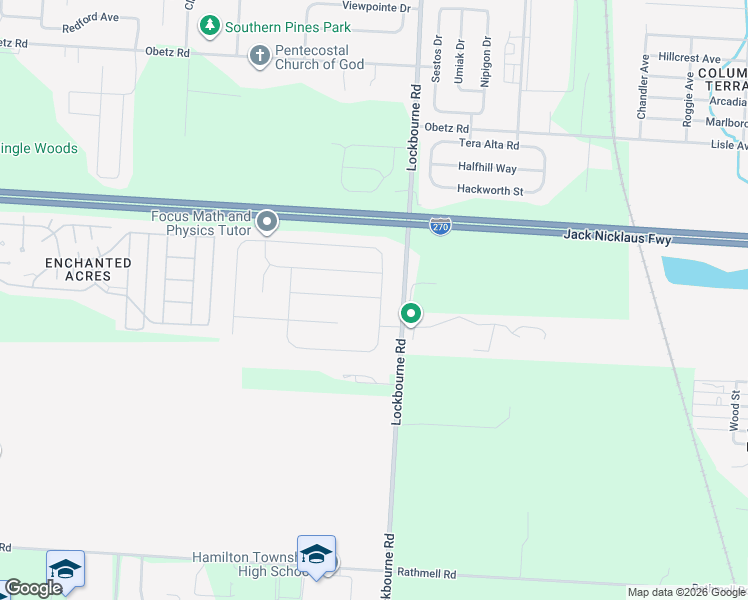 map of restaurants, bars, coffee shops, grocery stores, and more near 1131 Ayrshire Drive in Obetz