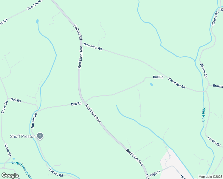 map of restaurants, bars, coffee shops, grocery stores, and more near 435 Dull Road in Felton