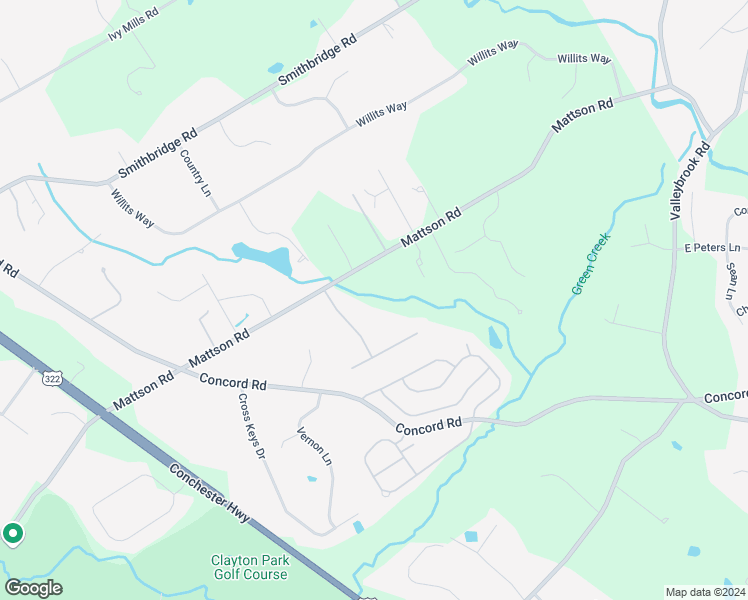 map of restaurants, bars, coffee shops, grocery stores, and more near 7 Pennock Drive in Garnet Valley