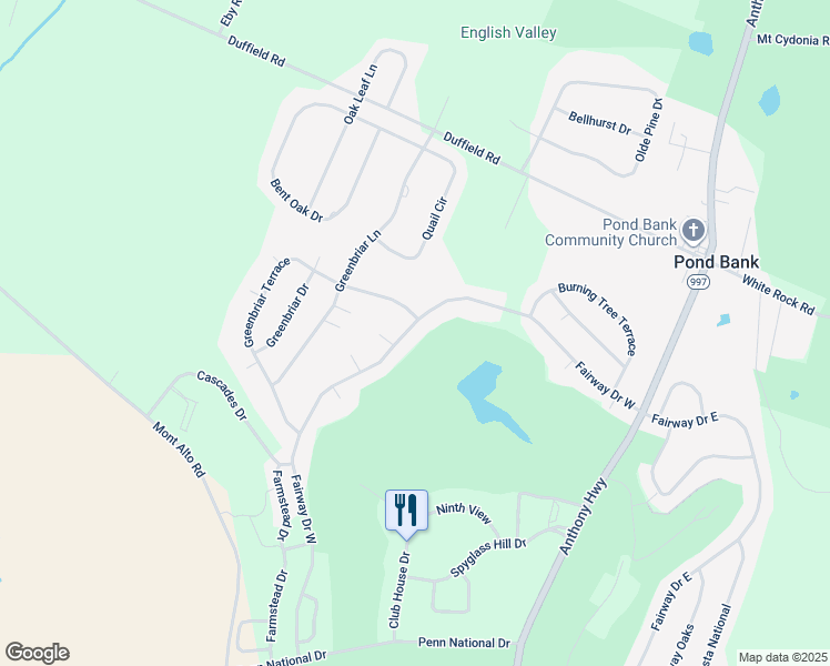 map of restaurants, bars, coffee shops, grocery stores, and more near 6154 Fairway Drive West in Fayetteville