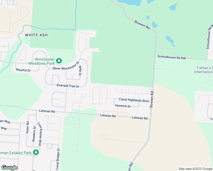 map of restaurants, bars, coffee shops, grocery stores, and more near 5418 Englecrest Drive in Canal Winchester