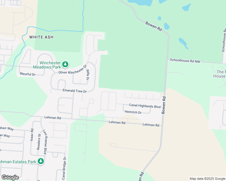 map of restaurants, bars, coffee shops, grocery stores, and more near 5406 Englecrest Drive in Canal Winchester