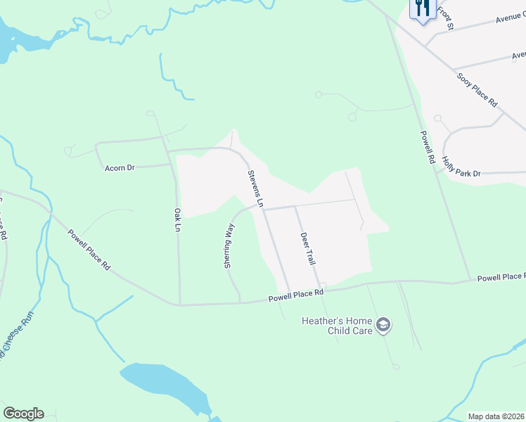 map of restaurants, bars, coffee shops, grocery stores, and more near 18 Stevens Lane in Tabernacle