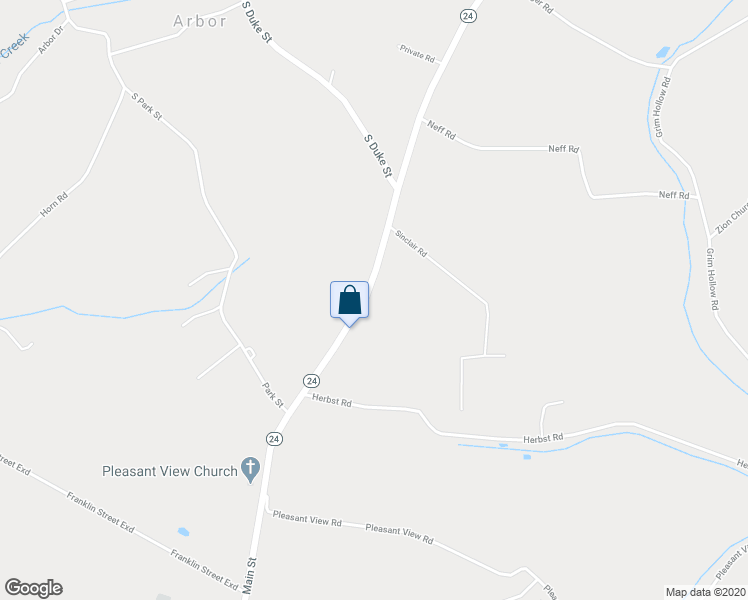 map of restaurants, bars, coffee shops, grocery stores, and more near 9873 Winterstown Road in Red Lion