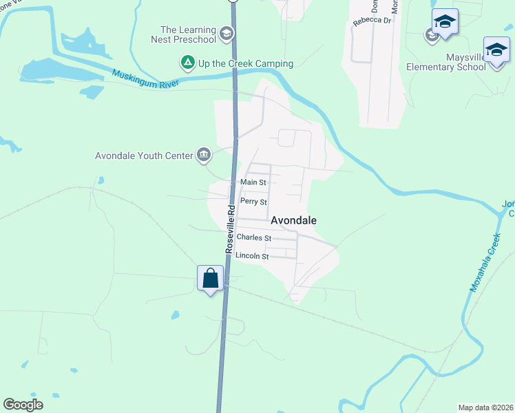 map of restaurants, bars, coffee shops, grocery stores, and more near 3670 Perry Street in Roseville