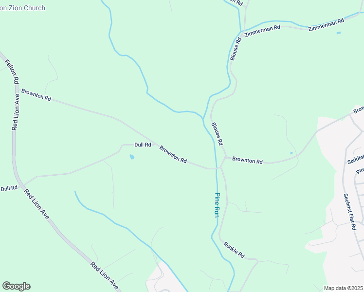 map of restaurants, bars, coffee shops, grocery stores, and more near 3150 Brownton Road in Red Lion