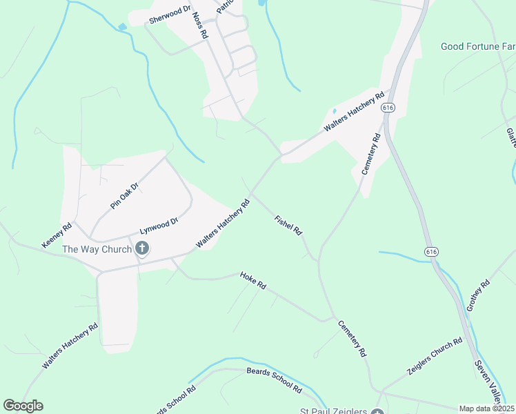 map of restaurants, bars, coffee shops, grocery stores, and more near 1786 Fishel Road in Seven Valleys