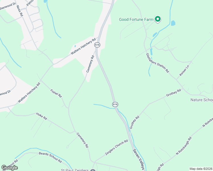 map of restaurants, bars, coffee shops, grocery stores, and more near 1774 Seven Valleys Road in York