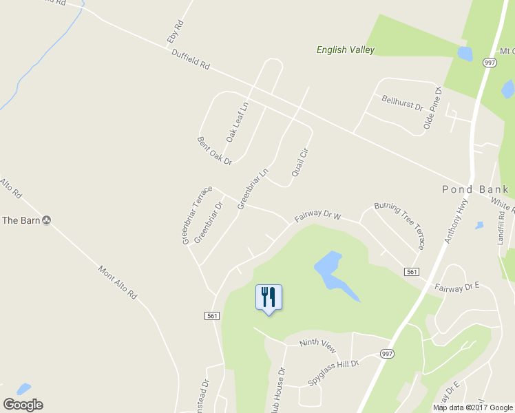 map of restaurants, bars, coffee shops, grocery stores, and more near 6213 Greenbriar Terrace in Fayetteville