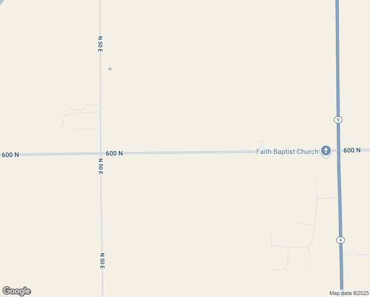 map of restaurants, bars, coffee shops, grocery stores, and more near 838 East 600 North in Greenfield
