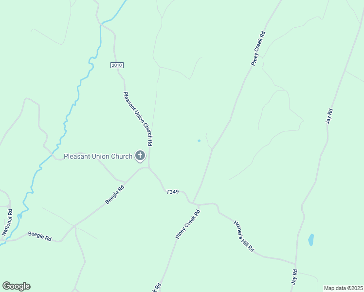map of restaurants, bars, coffee shops, grocery stores, and more near 2405 Piney Creek Road in Clearville
