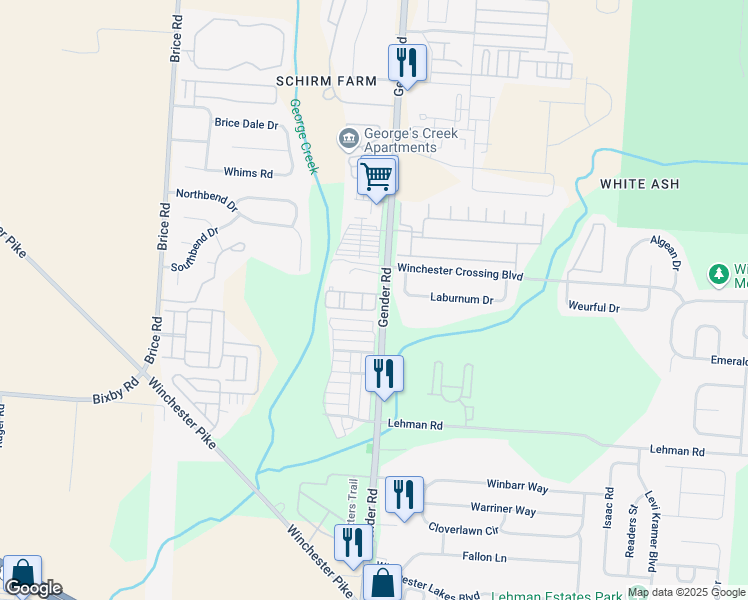 map of restaurants, bars, coffee shops, grocery stores, and more near 5297 Amalfi Drive in Canal Winchester