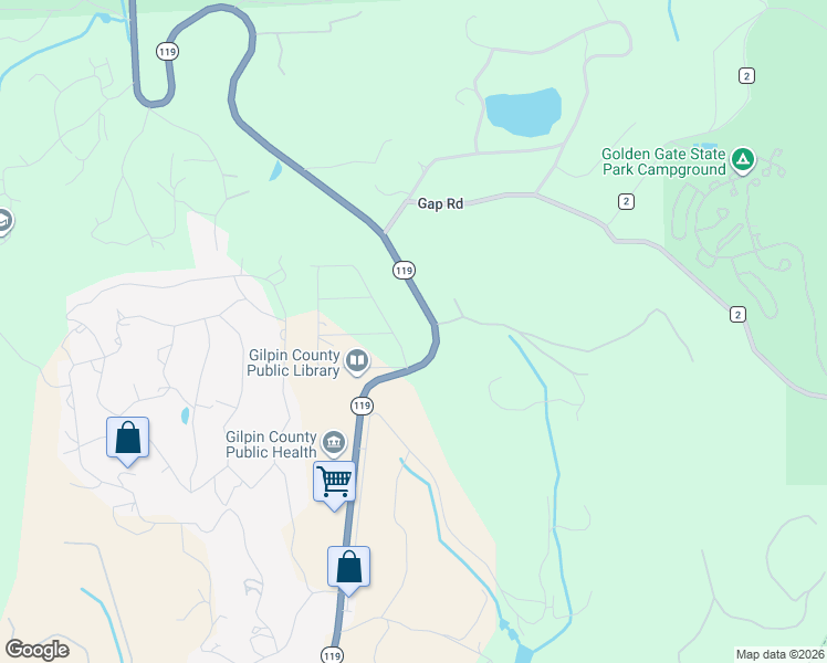 map of restaurants, bars, coffee shops, grocery stores, and more near 78 Long Trail Road in Black Hawk