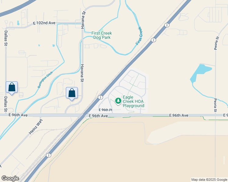 map of restaurants, bars, coffee shops, grocery stores, and more near 9800 Joliet Circle in Commerce City